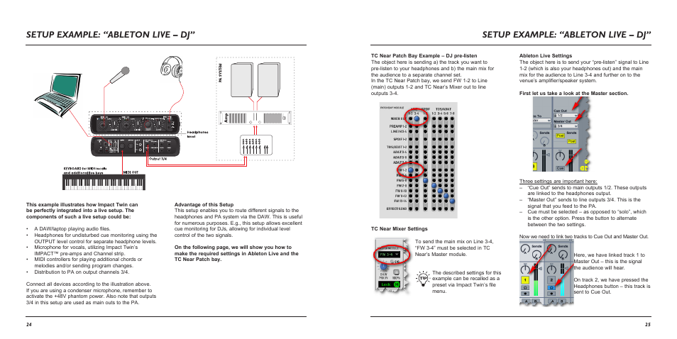 Setup example: “ableton live – dj | TC Electronic Impact Twin User Manual | Page 14 / 24
