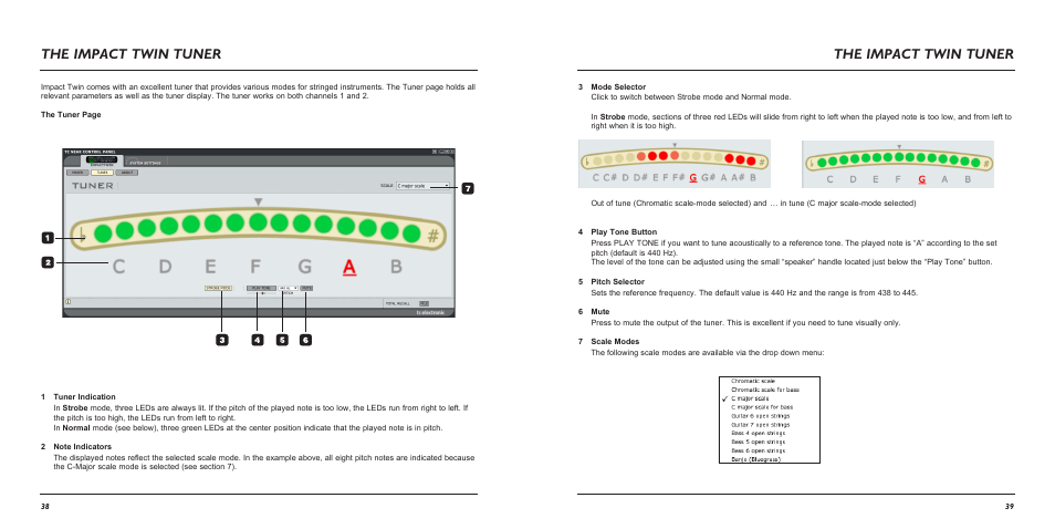 The impact twin tuner | TC Electronic Impact Twin User Manual | Page 21 / 24