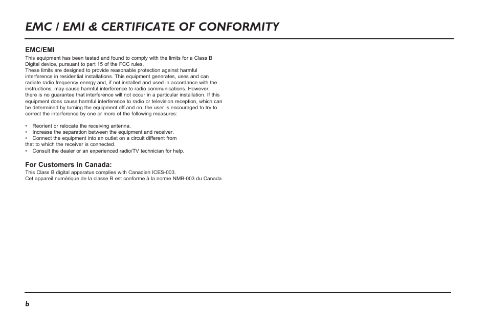 Emc / emi & certificate of conformity | TC Electronic Blacksmith User Manual | Page 4 / 24