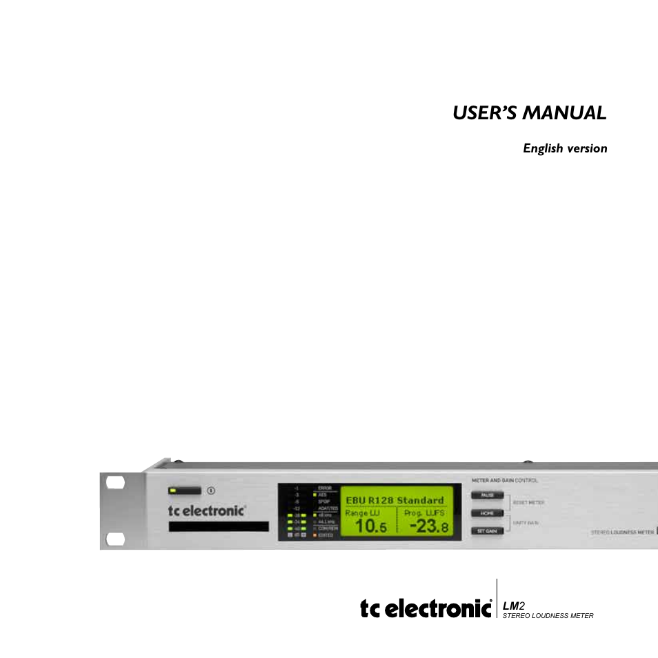 TC Electronic LM2 User Manual | 46 pages