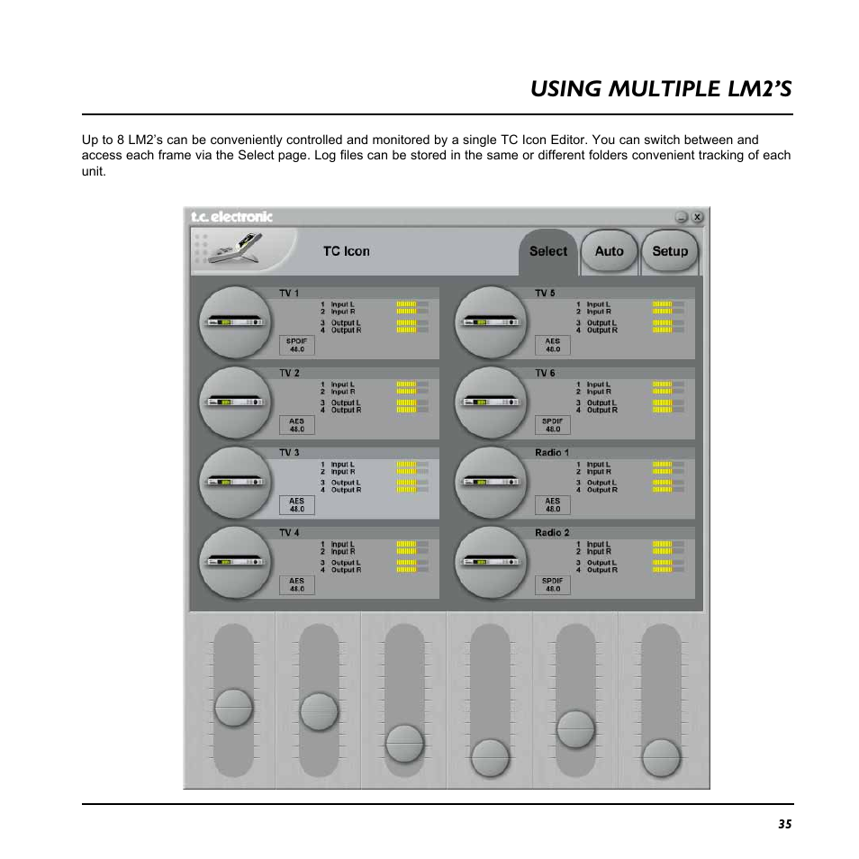 Using multiple lm2’s | TC Electronic LM2 User Manual | Page 35 / 46