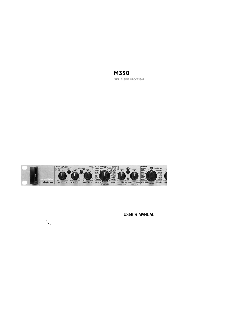 TC Electronic M350 User Manual | 34 pages