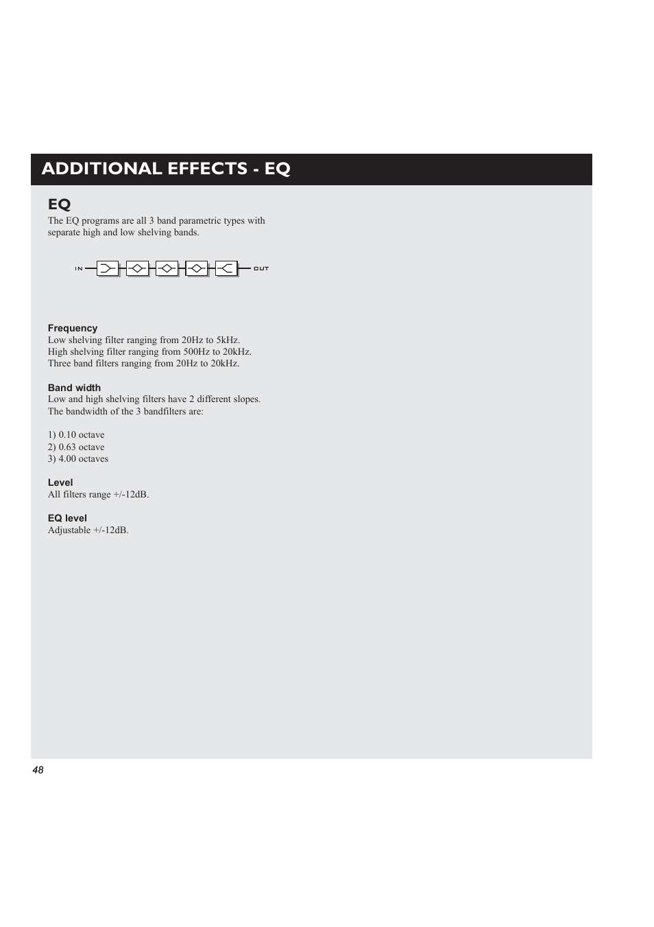 Additional effects - eq | TC Electronic M3000 User Manual | Page 50 / 78