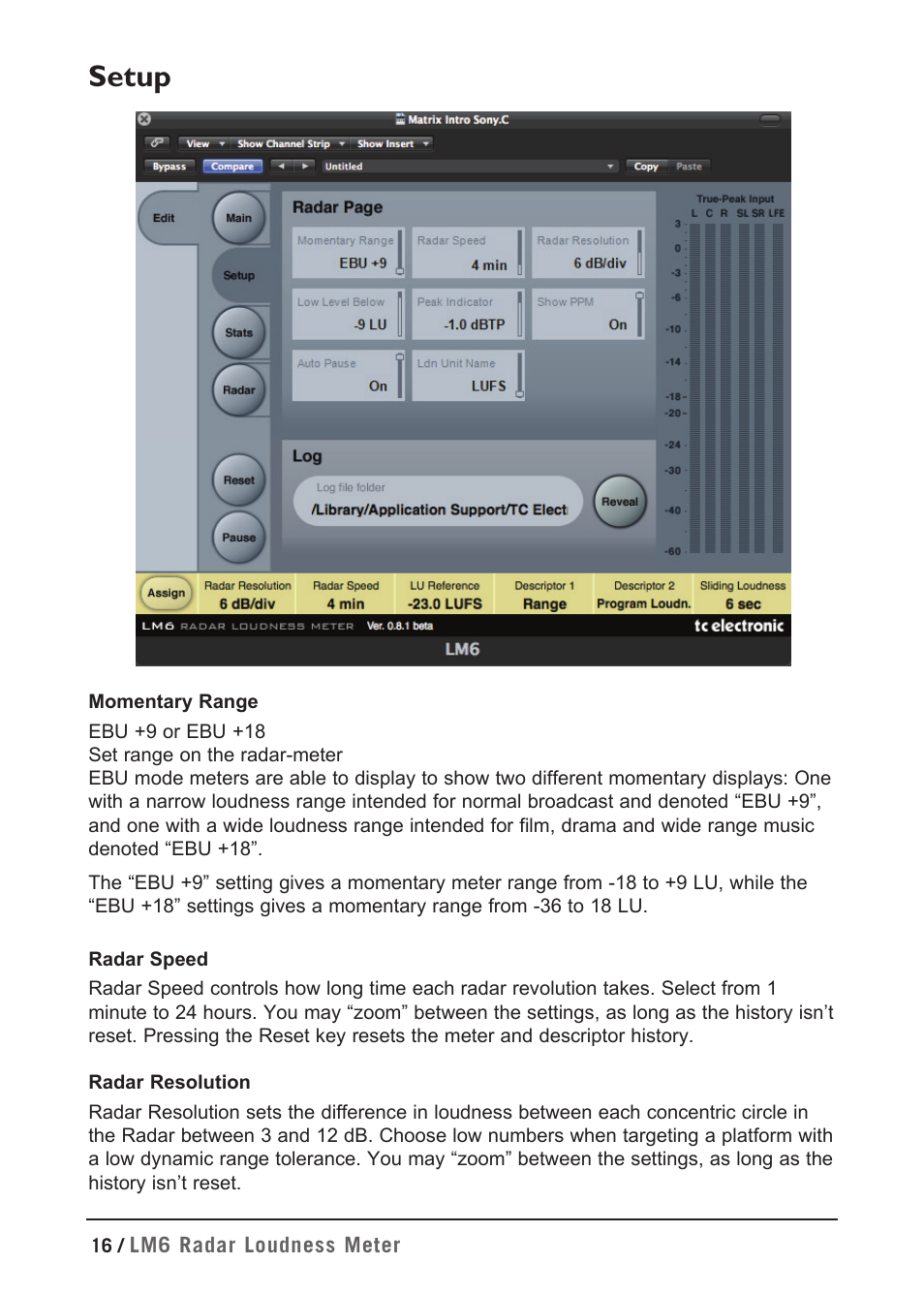 Setup | TC Electronic LM2 Plug-in User Manual | Page 16 / 24