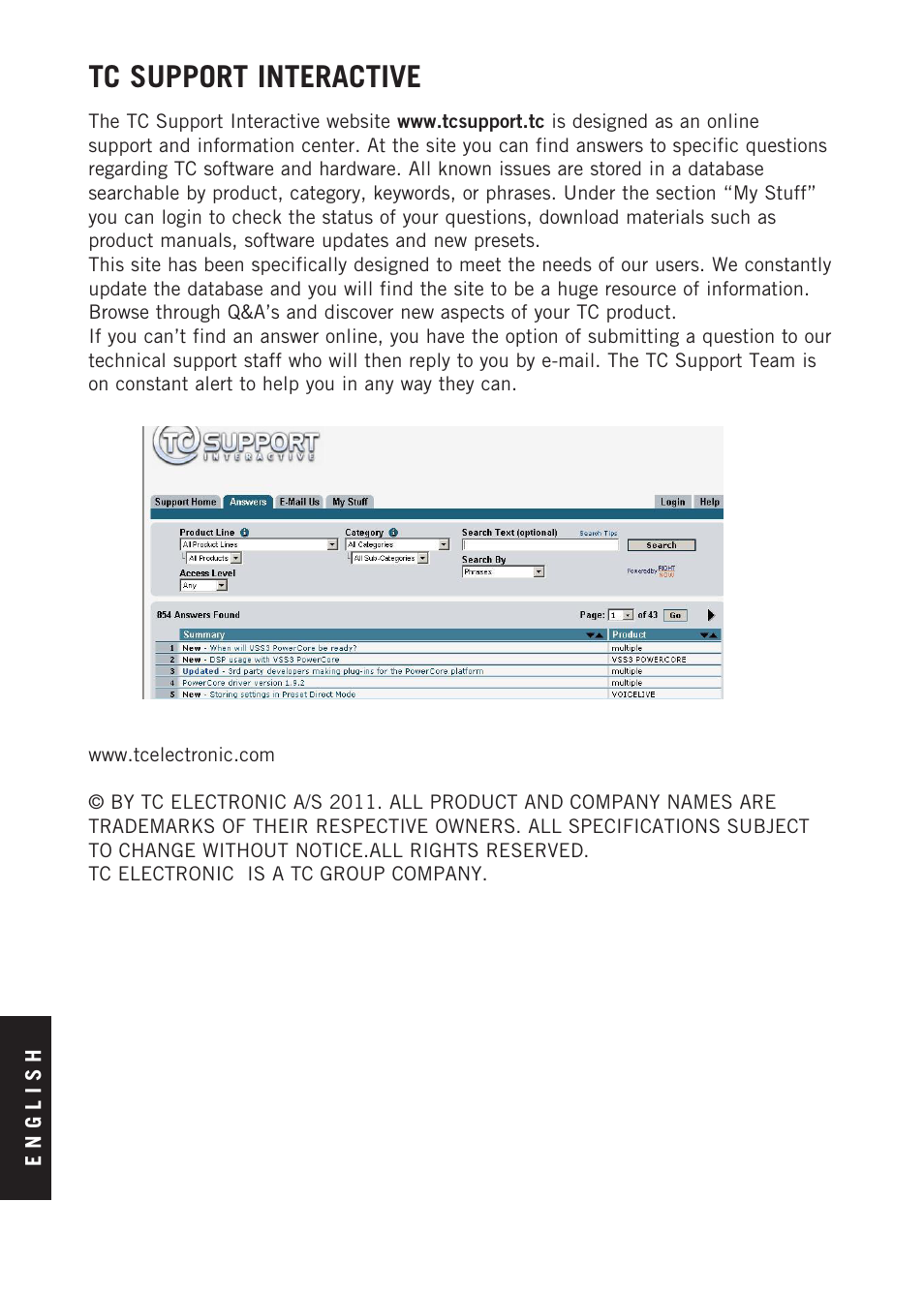 Tc support interactive | TC Electronic Radar Meter Bundle TDM User Manual | Page 2 / 24