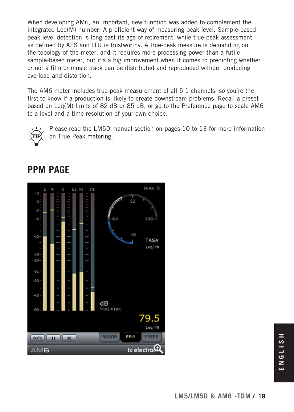 Ppm page | TC Electronic Radar Meter Bundle TDM User Manual | Page 21 / 24