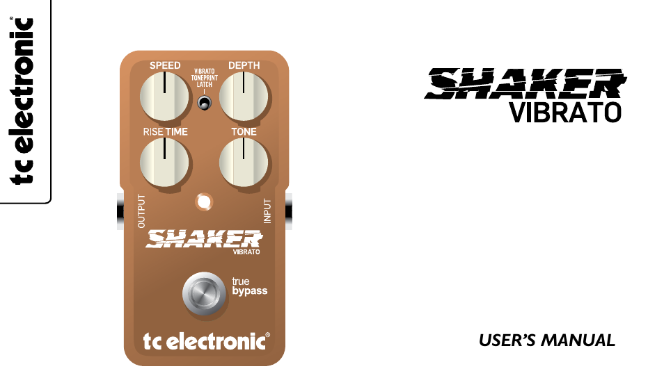 TC Electronic Shaker Vibrato User Manual | 13 pages