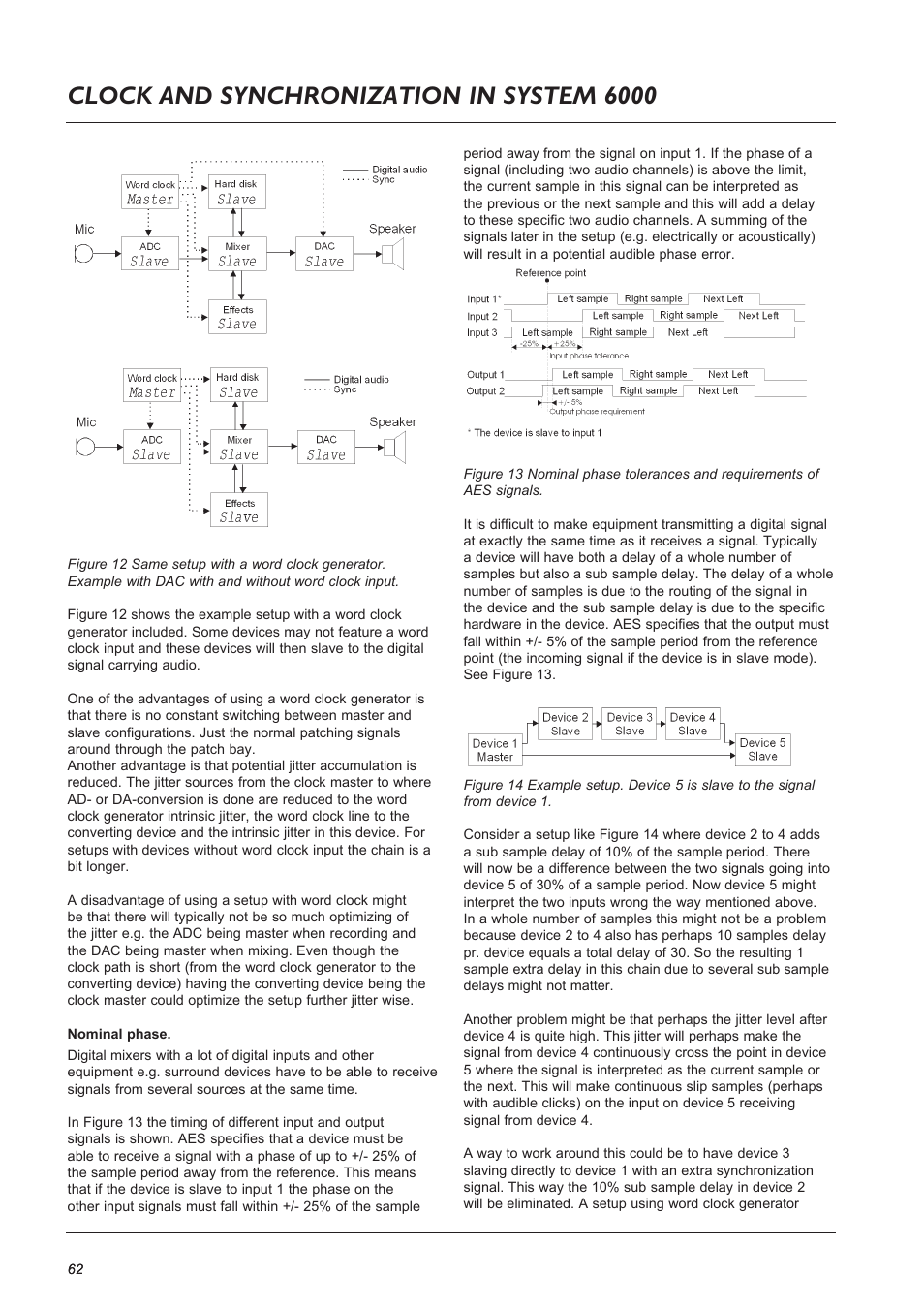 Page head, Page head clock and synchronization in system 6000 | TC Electronic Broadcast 6000 User Manual | Page 62 / 68