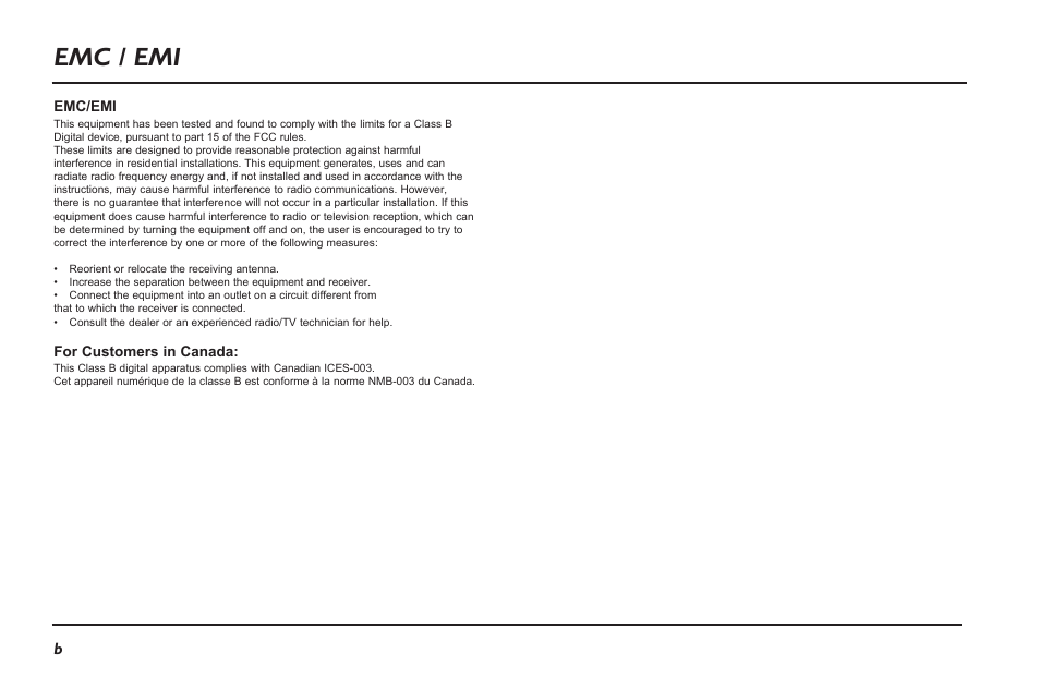 Emc / emi | TC Electronic RH750 User Manual | Page 4 / 24