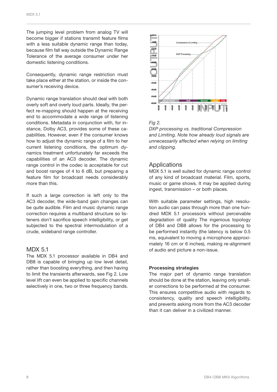 Mdx 5.1, Applications | TC Electronic DB4 MKII User Manual | Page 12 / 95