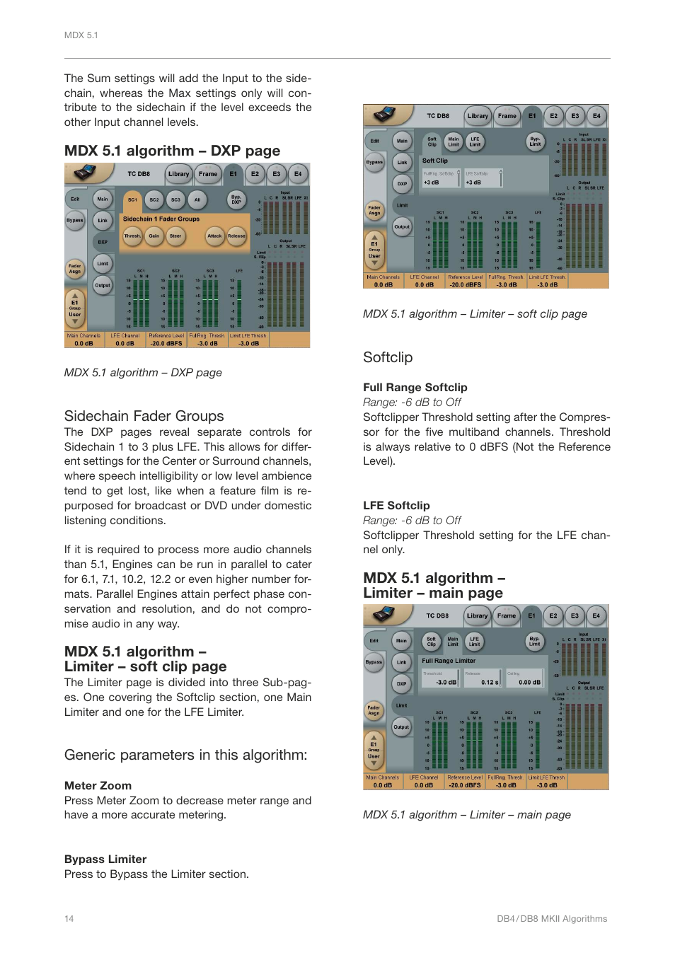 TC Electronic DB4 MKII User Manual | Page 18 / 95