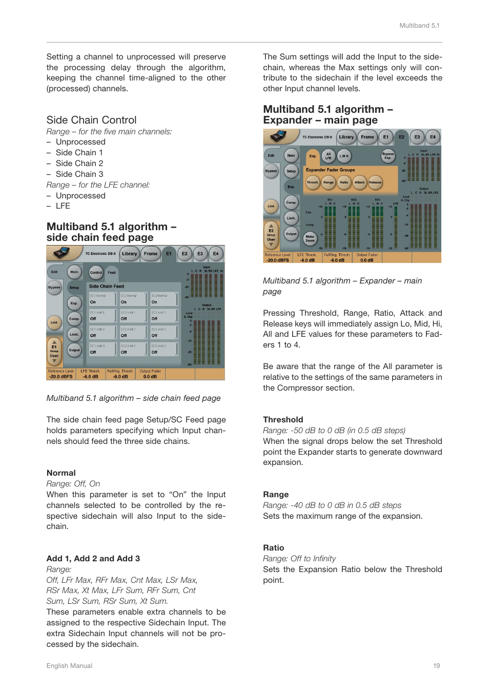 TC Electronic DB4 MKII User Manual | Page 23 / 95