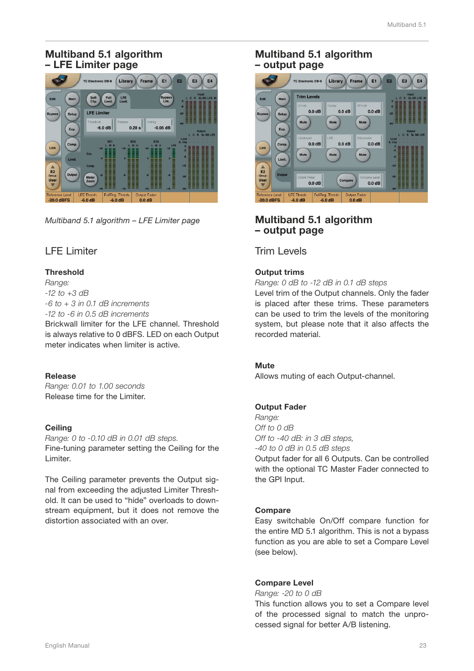 TC Electronic DB4 MKII User Manual | Page 27 / 95