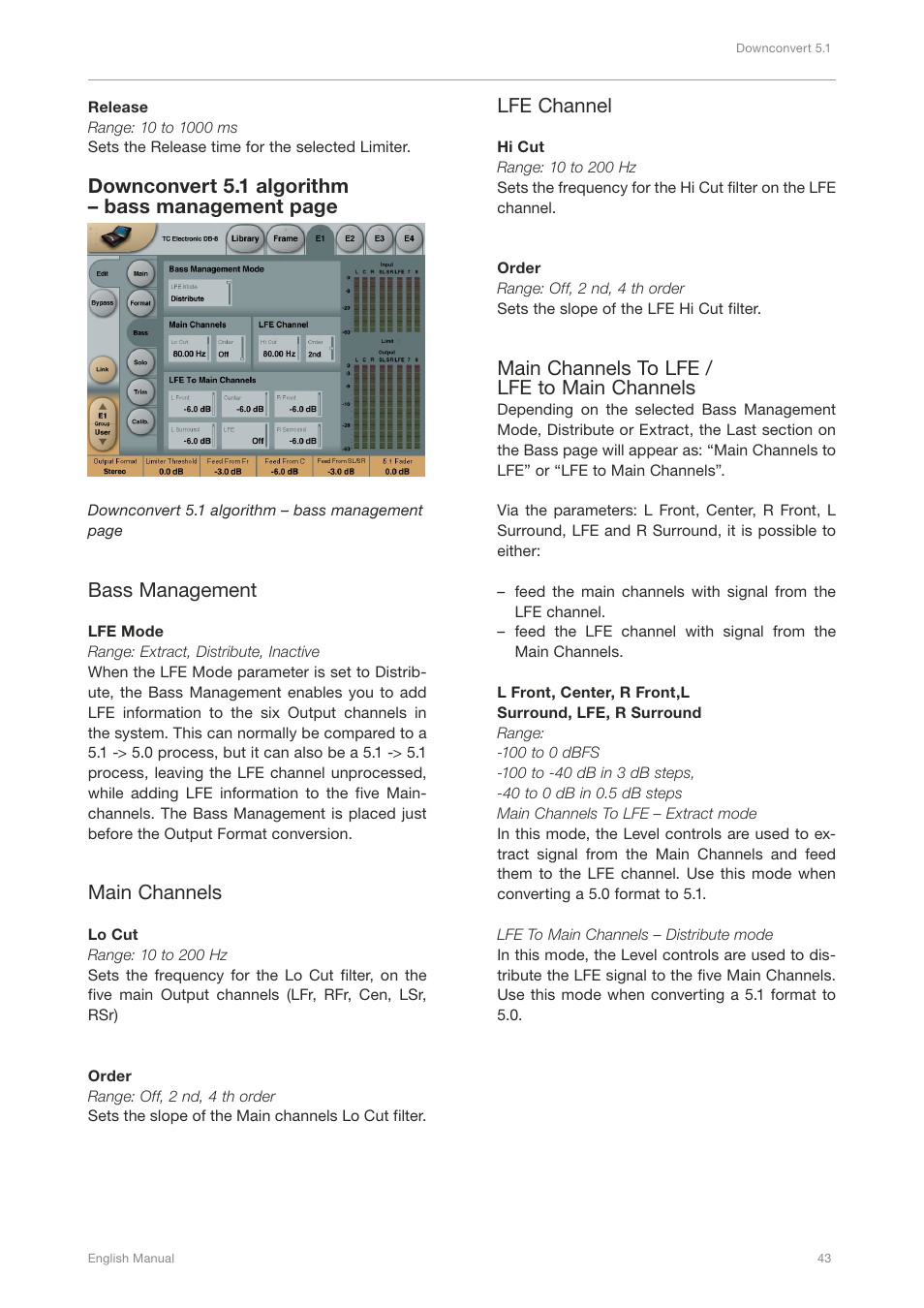 TC Electronic DB4 MKII User Manual | Page 47 / 95