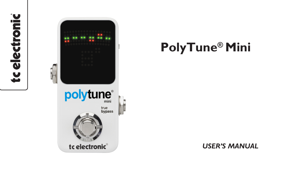TC Electronic PolyTune Mini User Manual | 14 pages