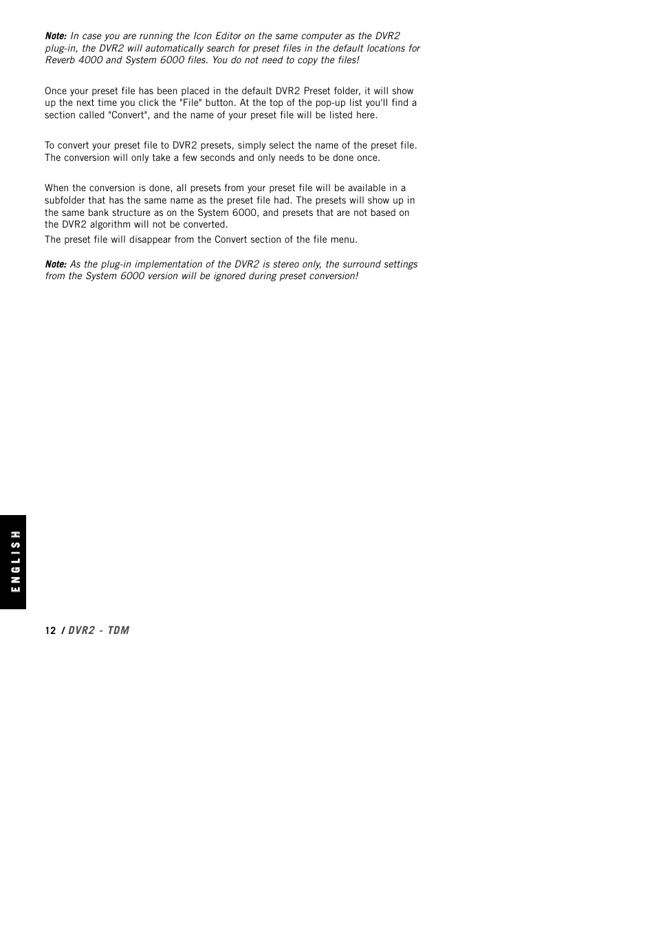 TC Electronic DVR2 TDM User Manual | Page 12 / 14