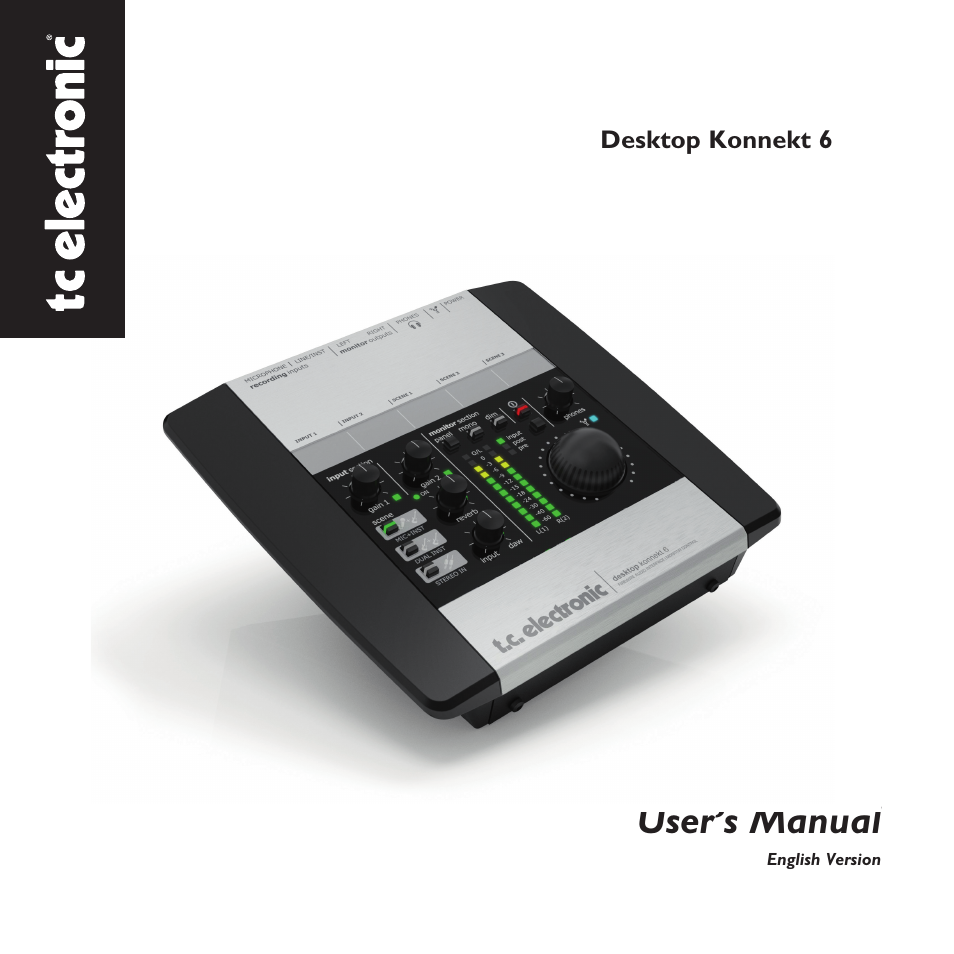 TC Electronic Desktop Konnekt 6 User Manual | 17 pages