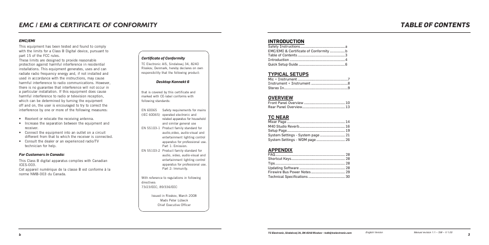 TC Electronic Desktop Konnekt 6 User Manual | Page 3 / 17