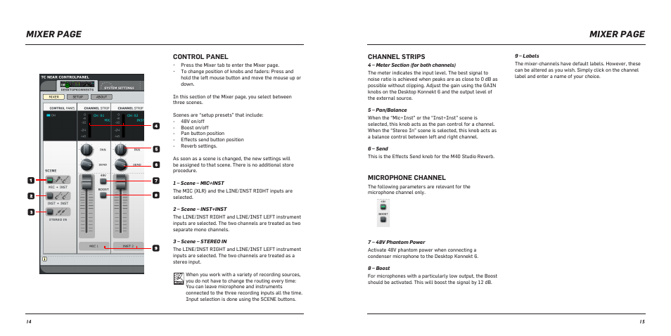 Mixer page | TC Electronic Desktop Konnekt 6 User Manual | Page 9 / 17