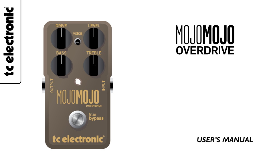 TC Electronic MojoMojo Overdrive User Manual | 10 pages