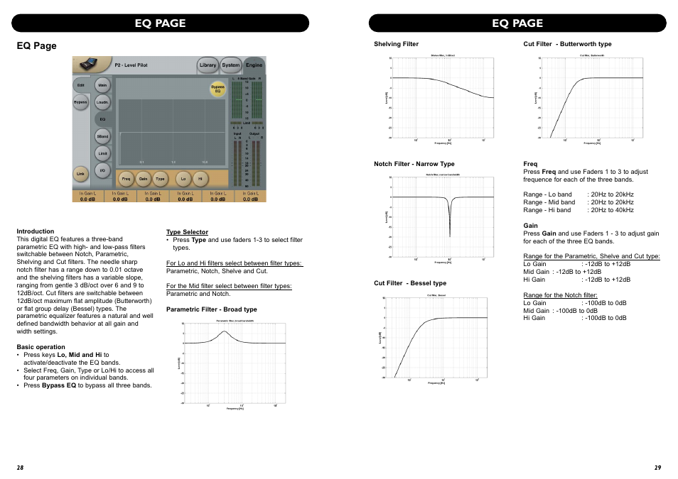 Eq page | TC Electronic P2 User Manual | Page 16 / 21