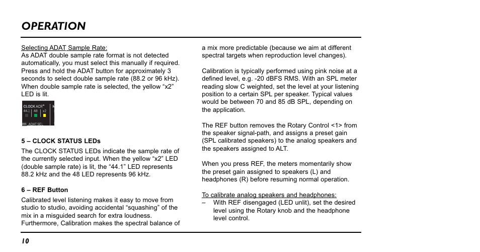 Operation | TC Electronic BMC-2 User Manual | Page 10 / 22