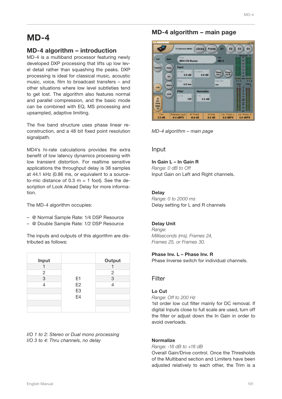Md-4 | TC Electronic Broadcast 6000 User Manual | Page 105 / 210