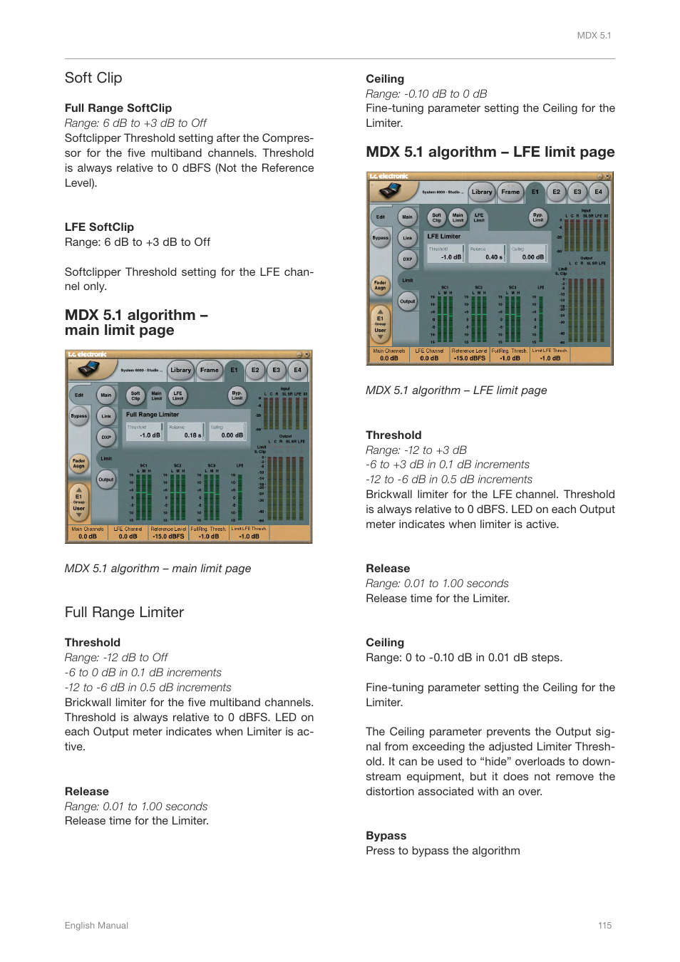 TC Electronic Broadcast 6000 User Manual | Page 119 / 210