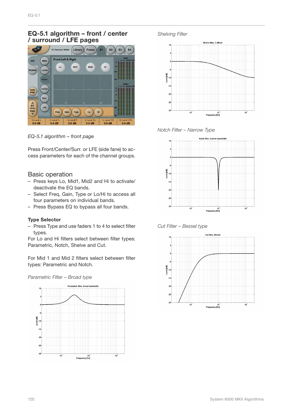 Basic operation | TC Electronic Broadcast 6000 User Manual | Page 124 / 210