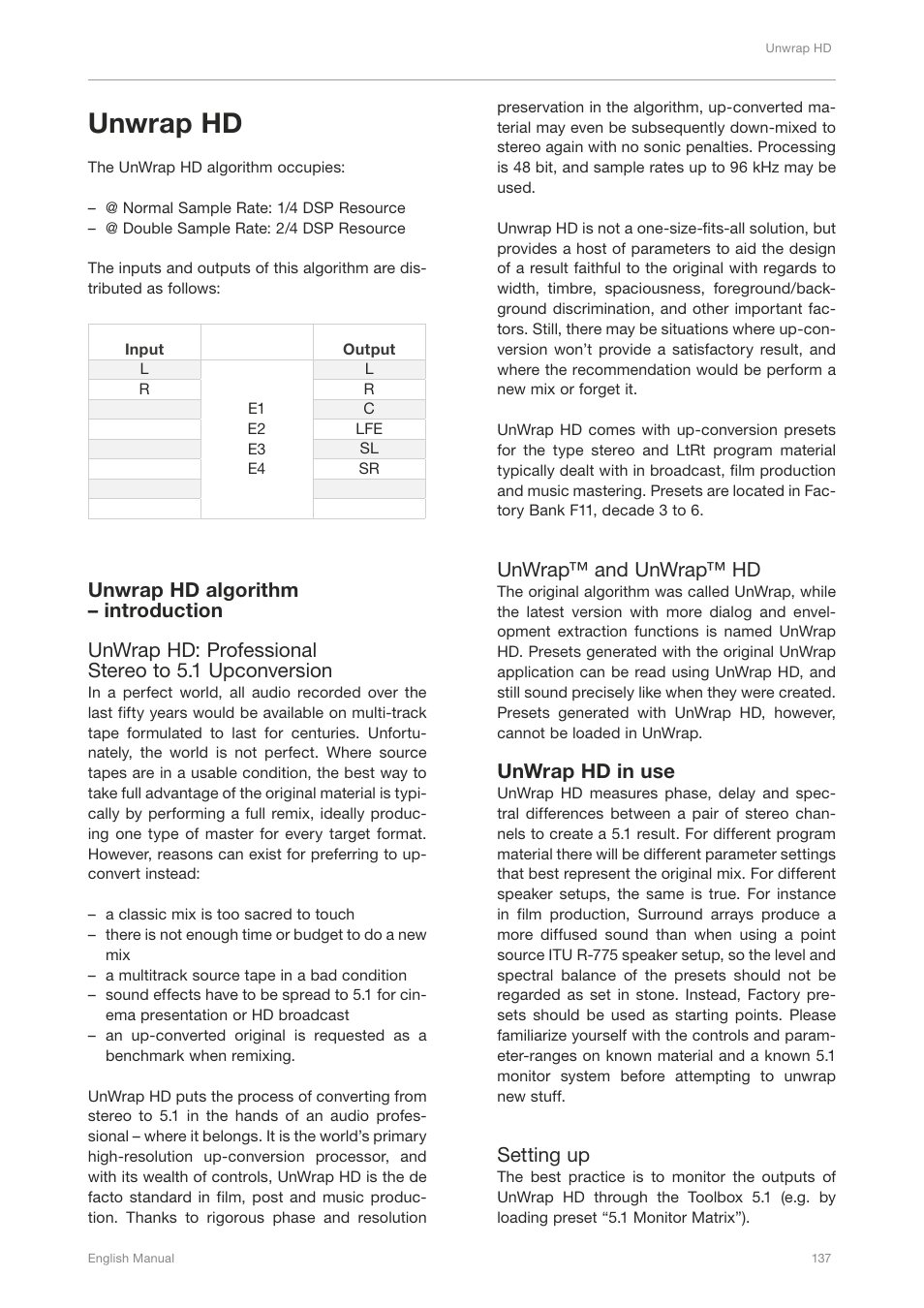 Unwrap hd | TC Electronic Broadcast 6000 User Manual | Page 141 / 210