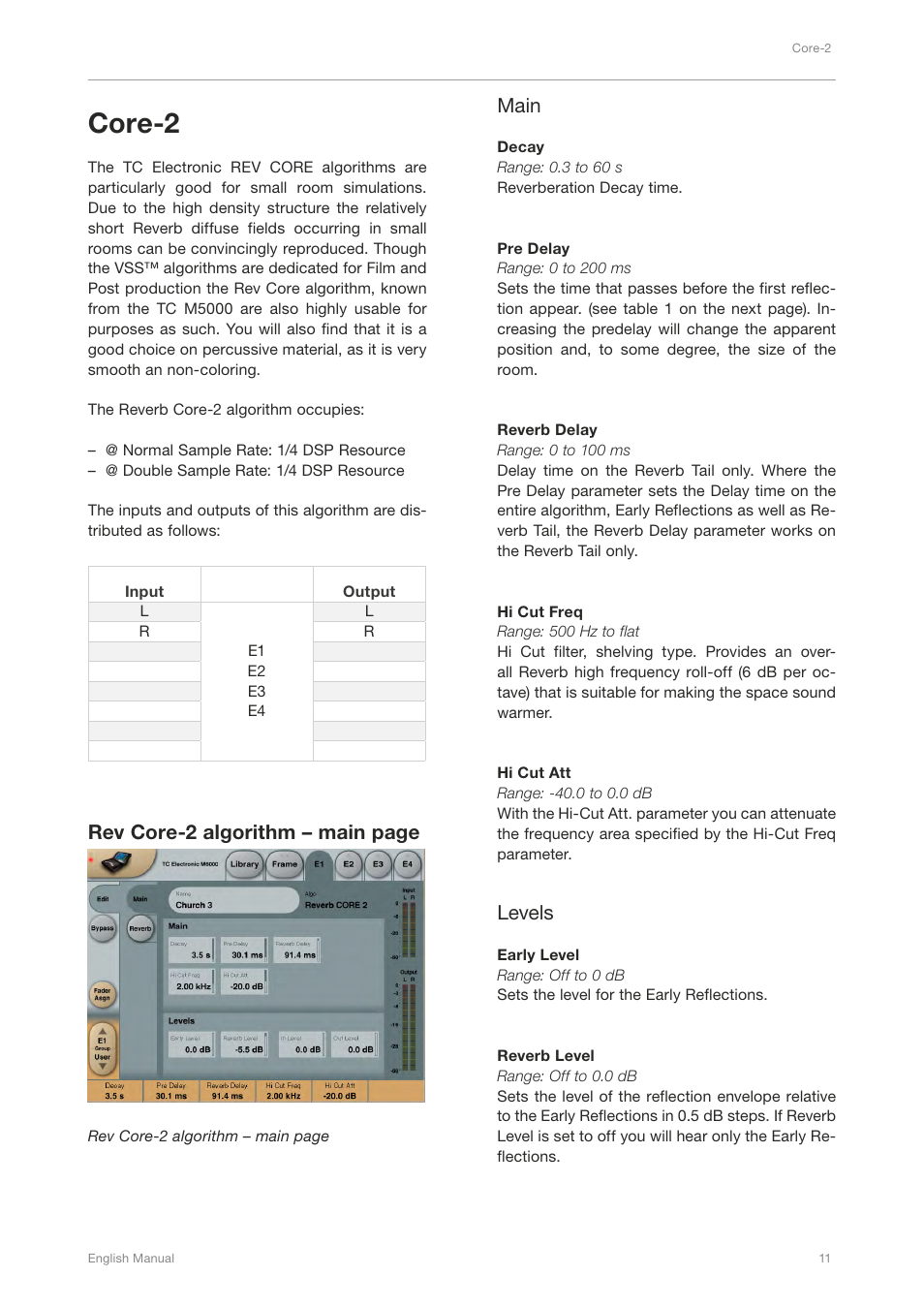 Core-2 | TC Electronic Broadcast 6000 User Manual | Page 15 / 210