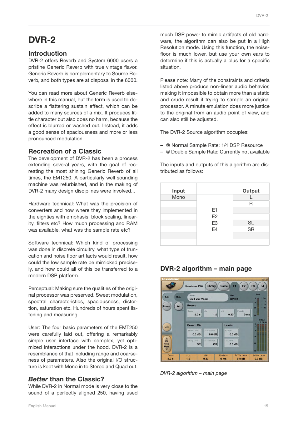 Dvr-2 | TC Electronic Broadcast 6000 User Manual | Page 19 / 210