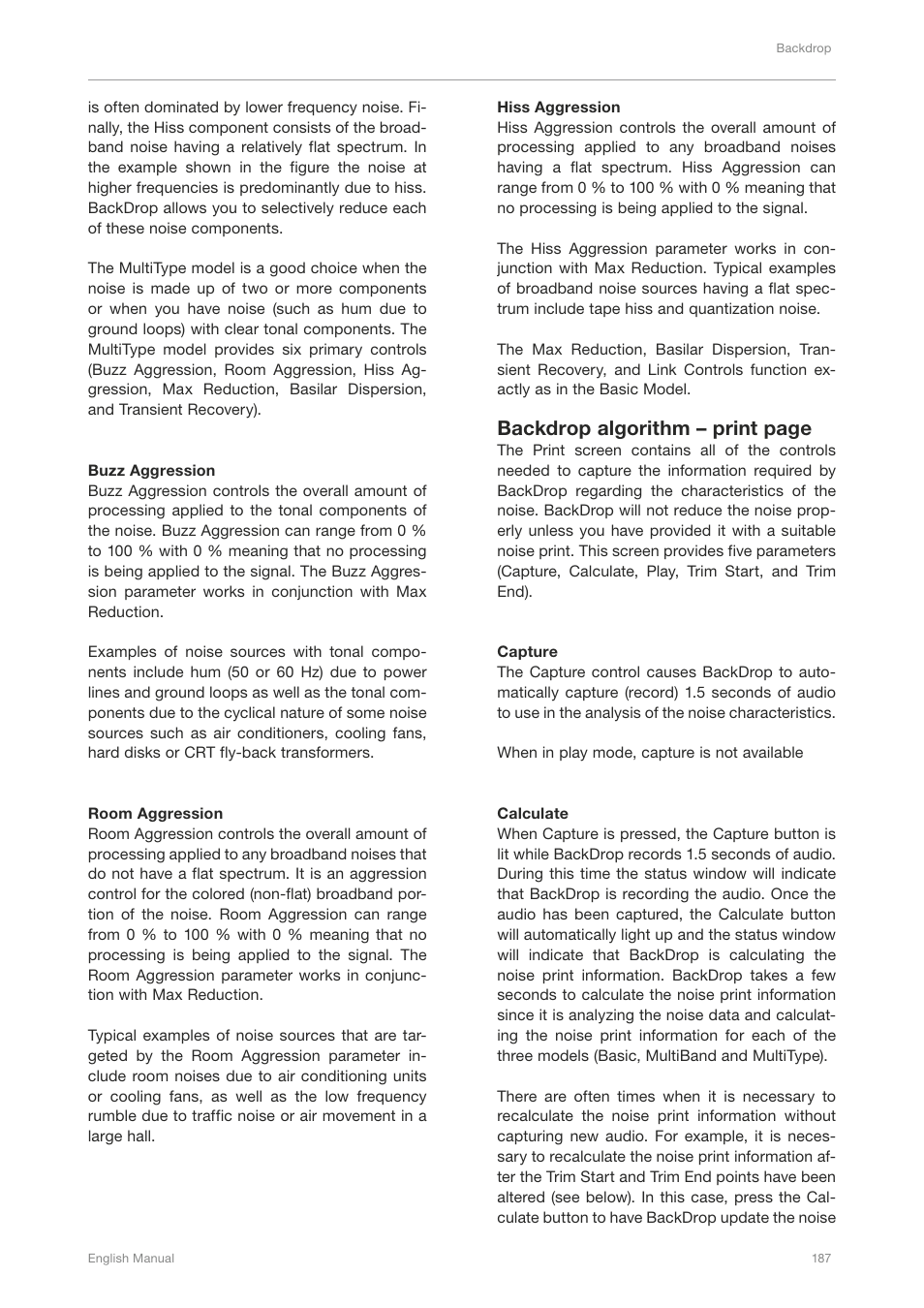 Backdrop algorithm – print page | TC Electronic Broadcast 6000 User Manual | Page 191 / 210
