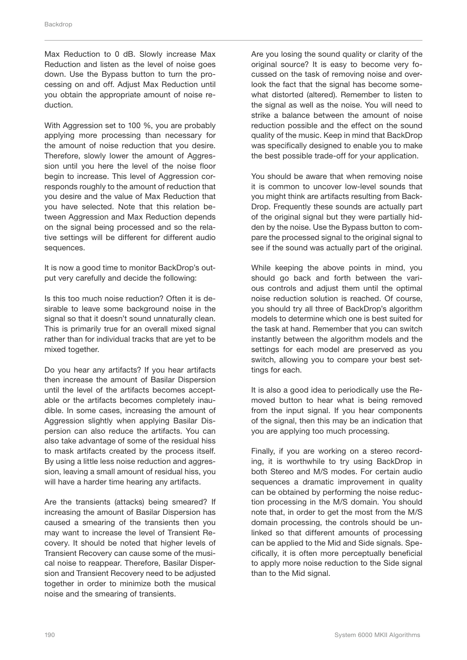 TC Electronic Broadcast 6000 User Manual | Page 194 / 210