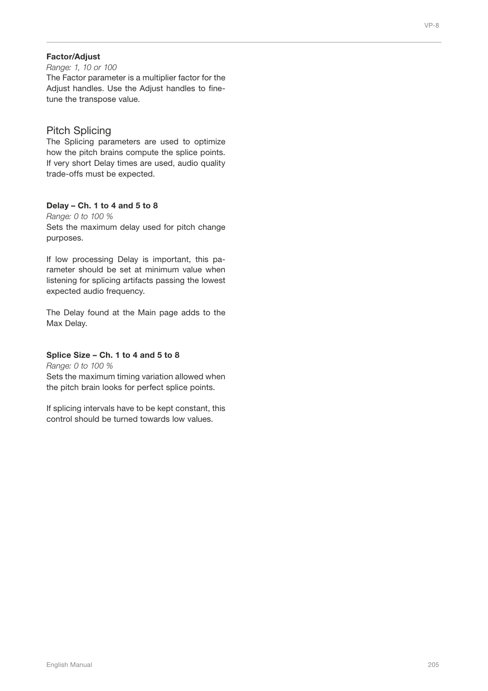 Pitch splicing | TC Electronic Broadcast 6000 User Manual | Page 209 / 210