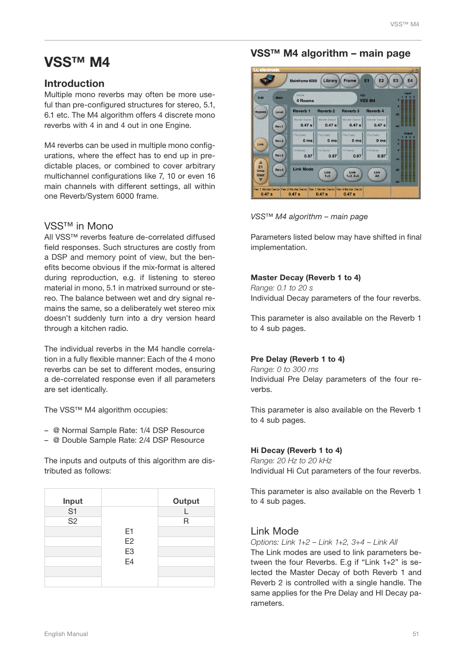 Vss™ m4 | TC Electronic Broadcast 6000 User Manual | Page 55 / 210