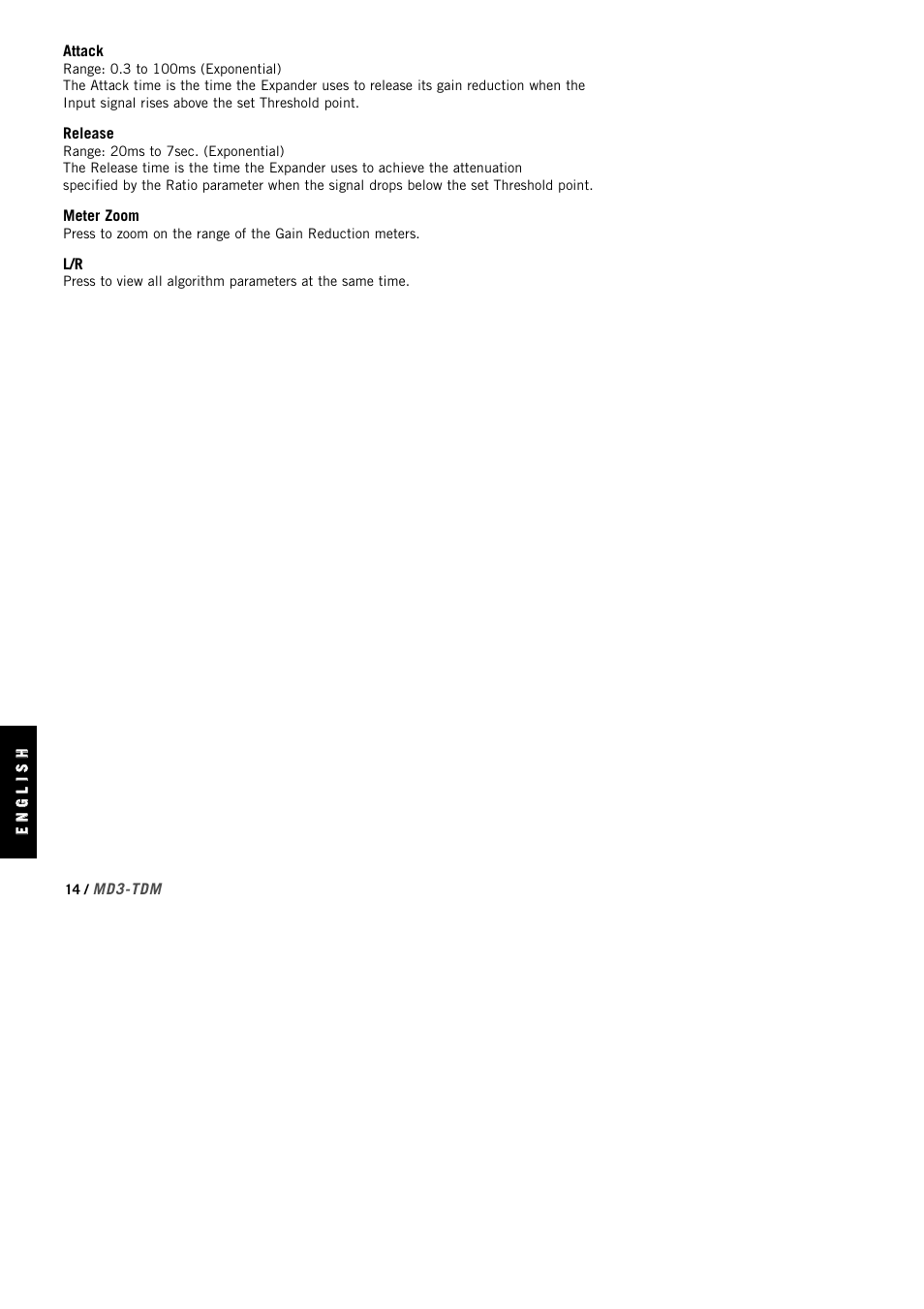 TC Electronic MD3 TDM User Manual | Page 16 / 27