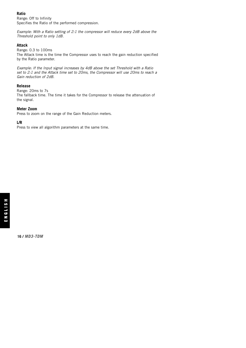 TC Electronic MD3 TDM User Manual | Page 18 / 27