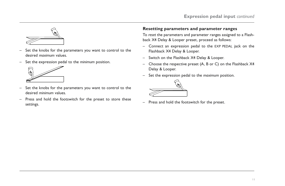 Resetting parameters and parameter ranges | TC Electronic Flashback X4 Delay User Manual | Page 14 / 31