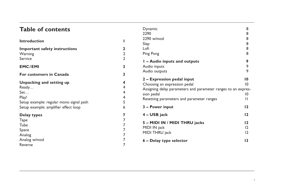 TC Electronic Flashback X4 Delay User Manual | Page 2 / 31