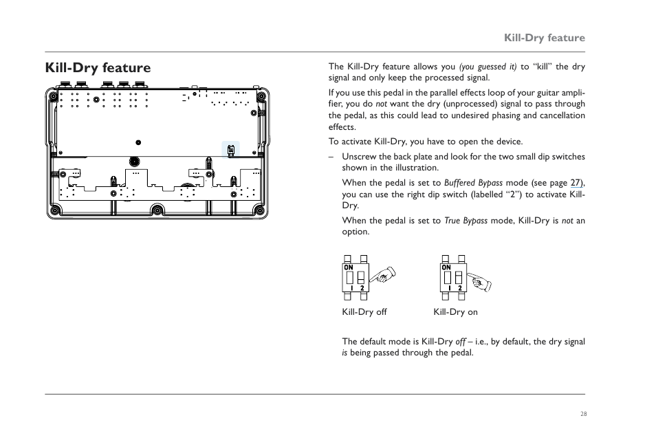 Kill-dry feature | TC Electronic Flashback X4 Delay User Manual | Page 31 / 31