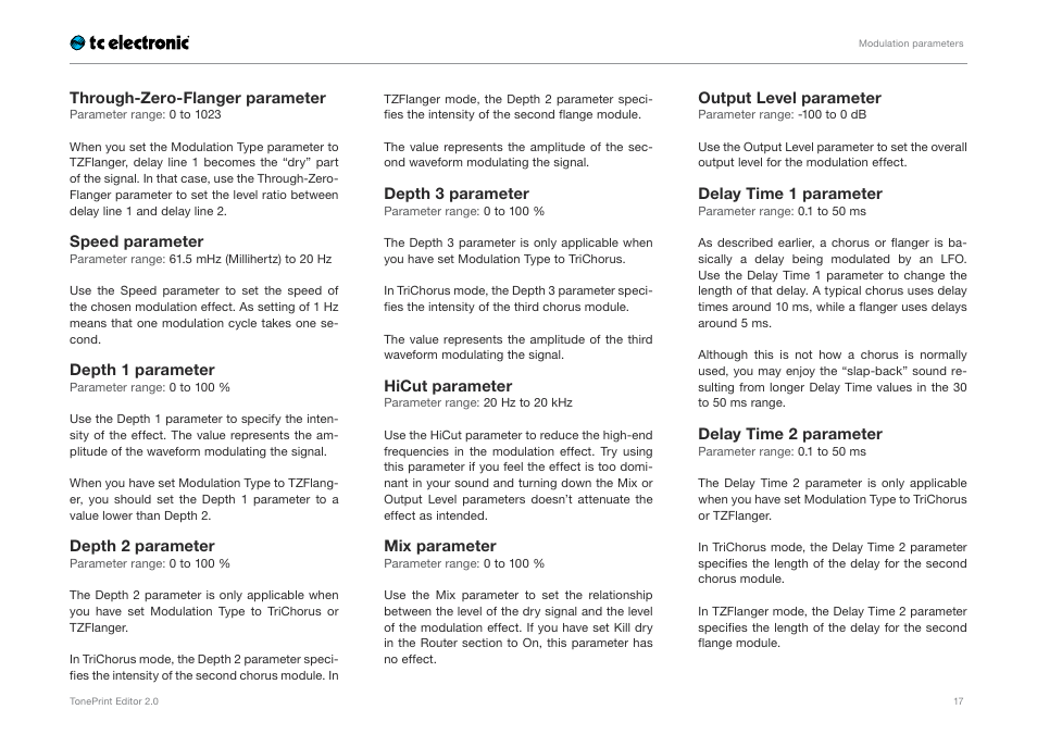 TC Electronic TonePrint Editor User Manual | Page 19 / 26