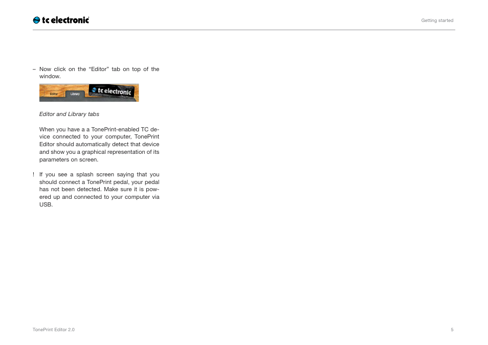 TC Electronic TonePrint Editor User Manual | Page 7 / 26