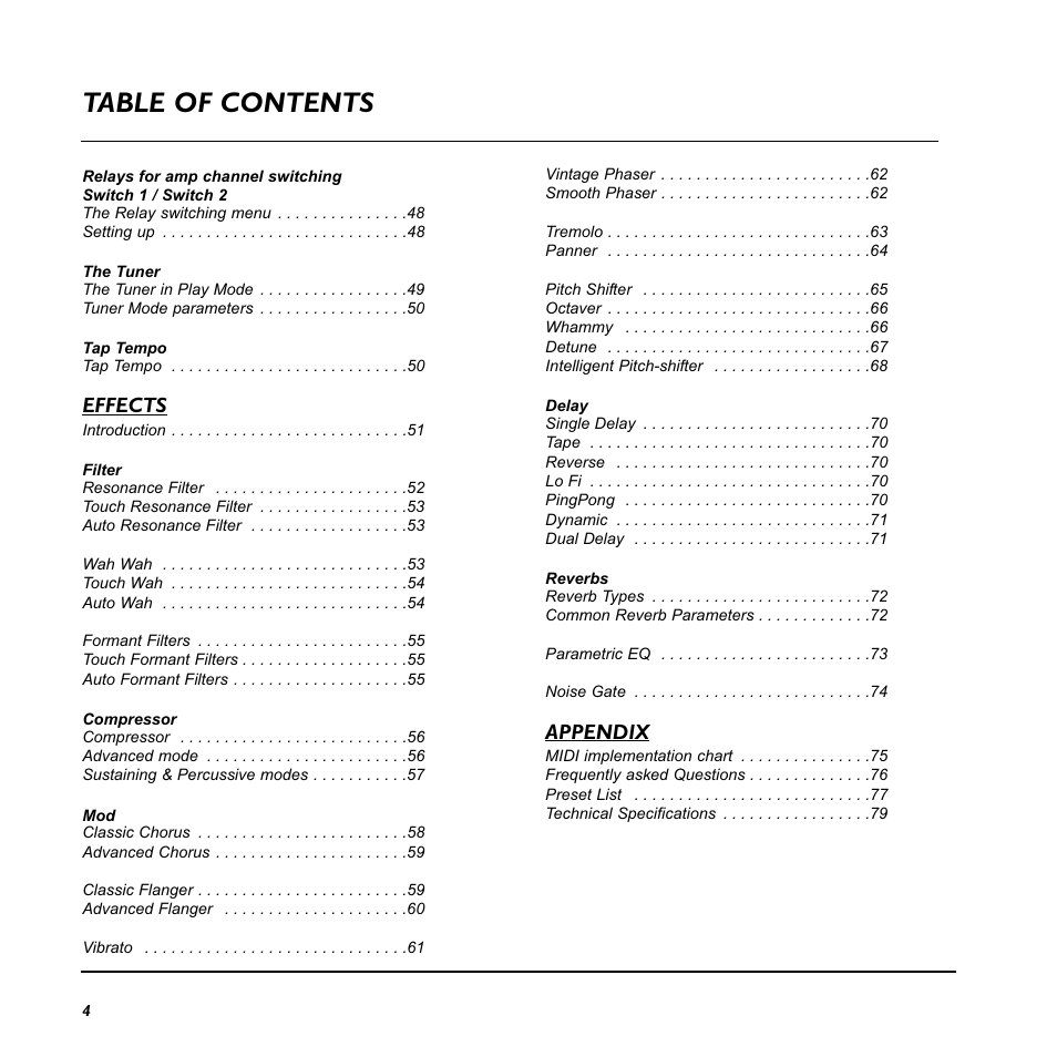 TC Electronic G-System User Manual | Page 6 / 81