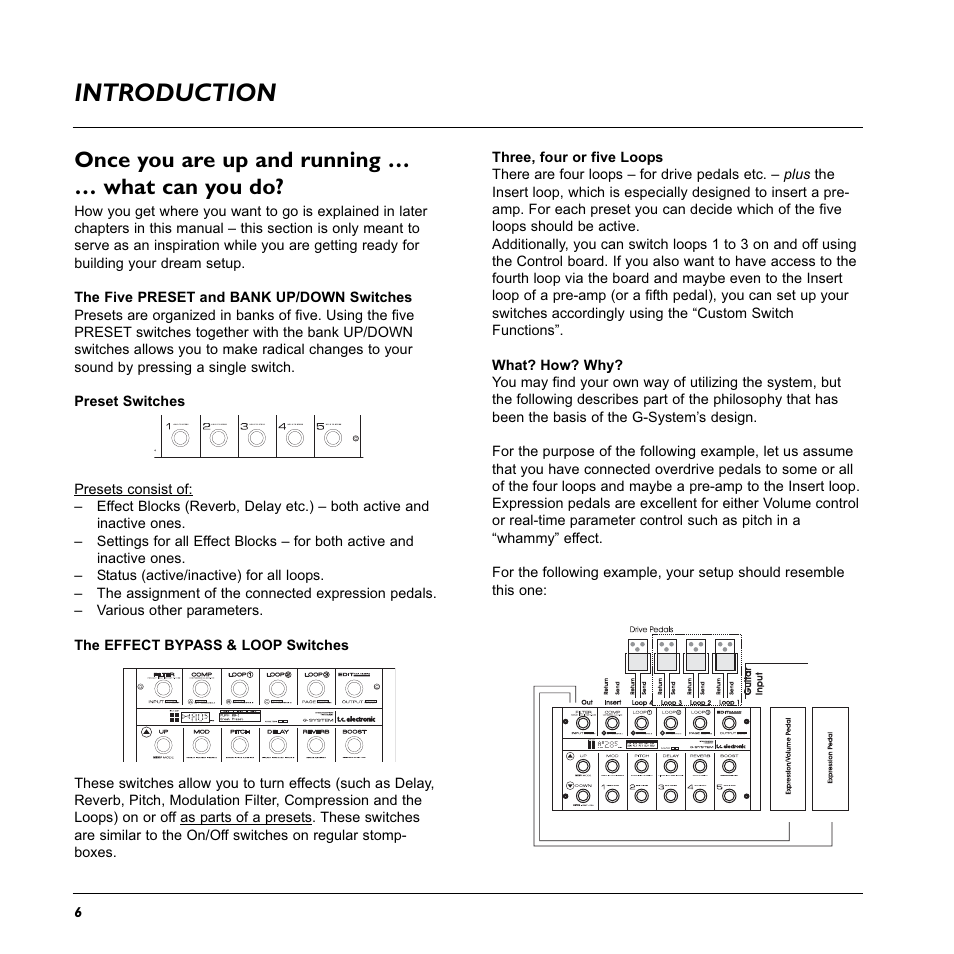 Introduction, Once you are up and running … … what can you do | TC Electronic G-System User Manual | Page 8 / 81