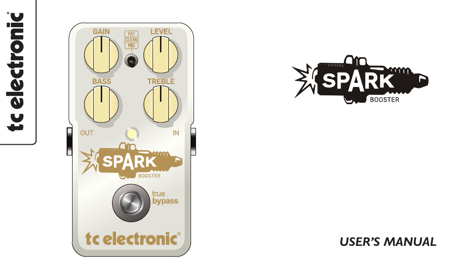 TC Electronic Spark Booster User Manual | 10 pages