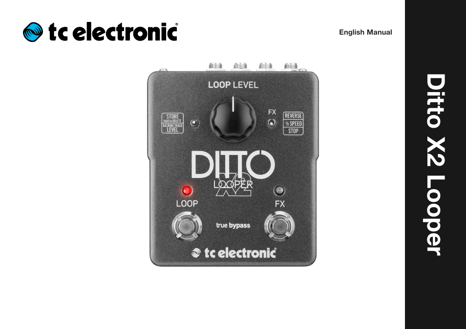 TC Electronic Ditto X2 Looper User Manual | 26 pages