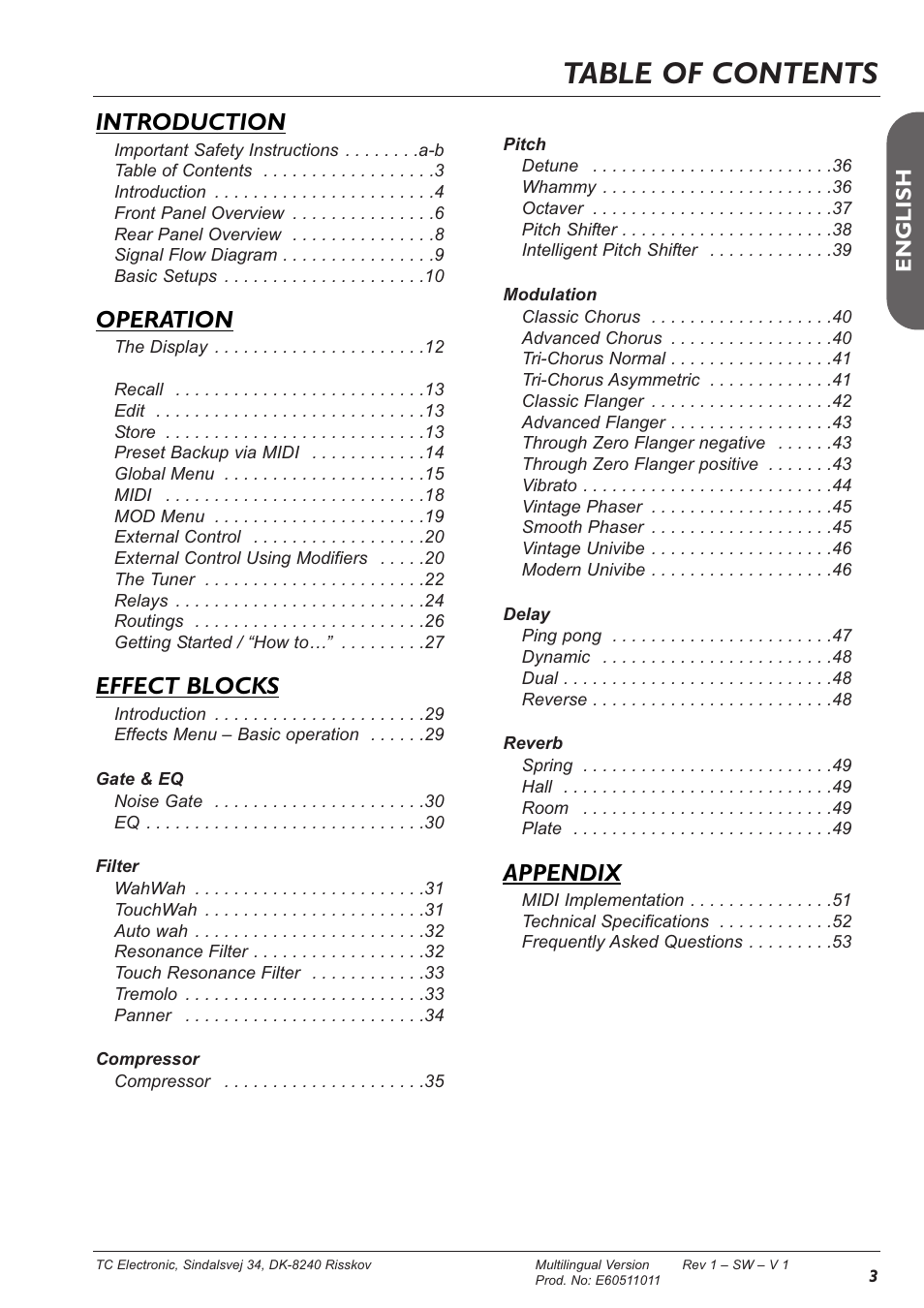 TC Electronic G-Major 2 User Manual | Page 4 / 55