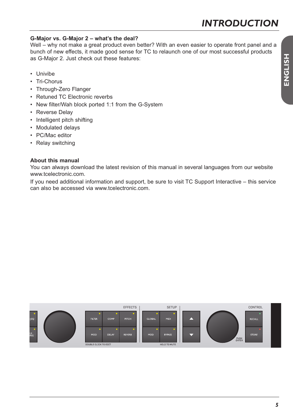 Introduction | TC Electronic G-Major 2 User Manual | Page 6 / 55