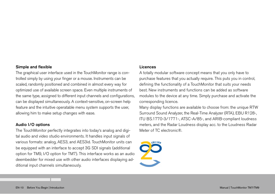 TC Electronic TouchMonitor User Manual | Page 10 / 38